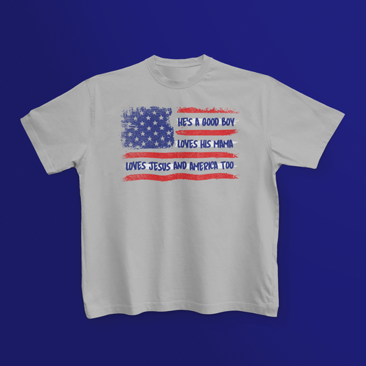 He's A Good Boy America 4th Of July Graphic