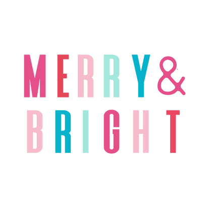 Merry & Bright Christmas Logo