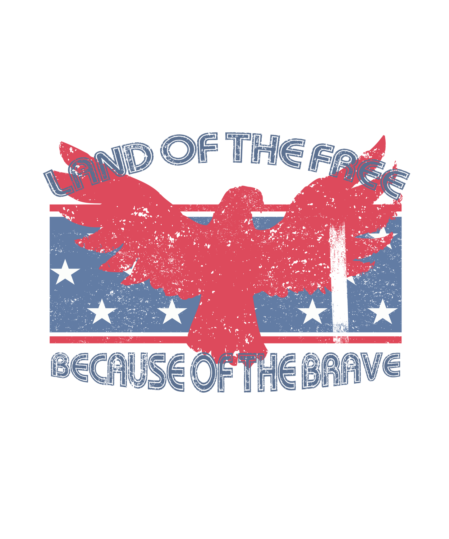 Land Of The Free Retro Logo