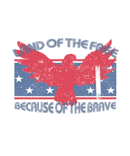 Land Of The Free Retro Logo
