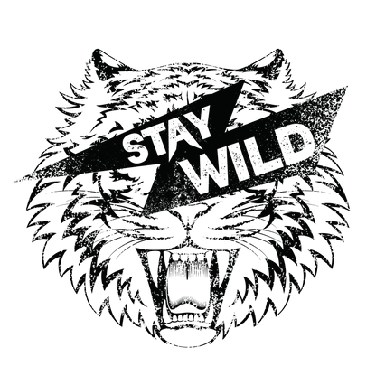 Tigers Stay Wild Black Logo