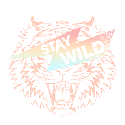Tigers Stay Wild Pastel Logo