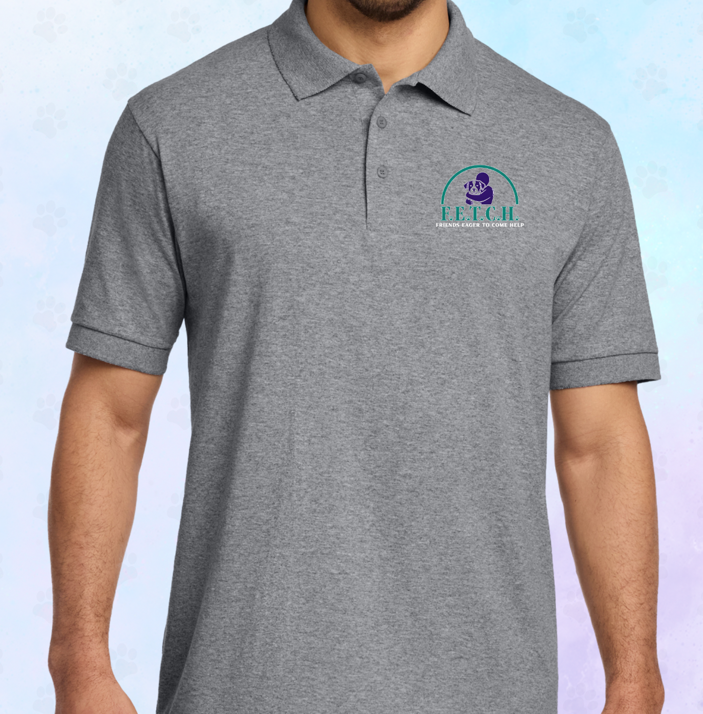 F.E.T.C.H. Logo-Mens Polo