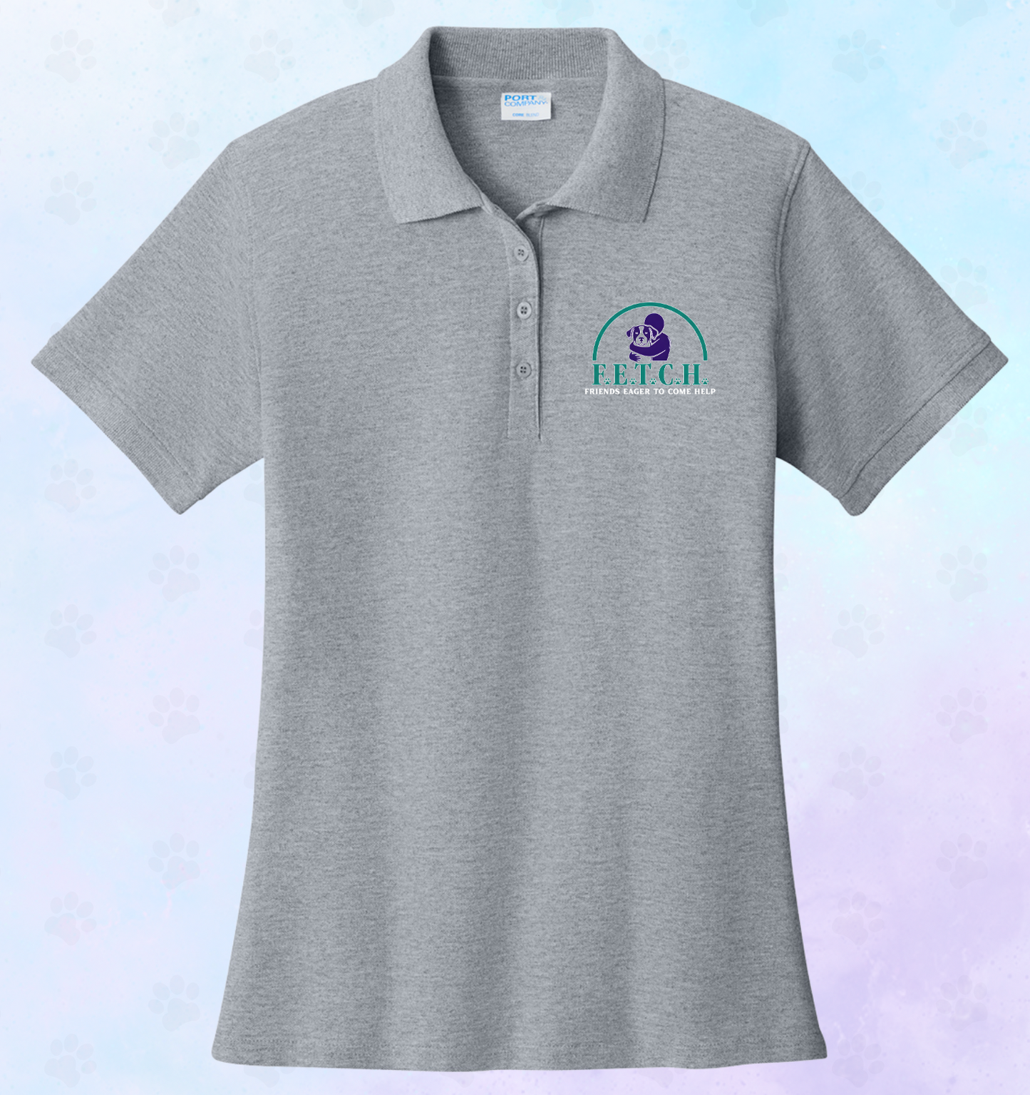 F.E.T.C.H. Logo-Womens Polo