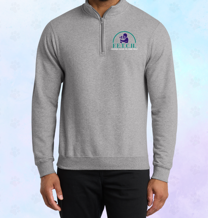 F.E.T.C.H. Logo-Unisex Quarter Zip Sweatshirt