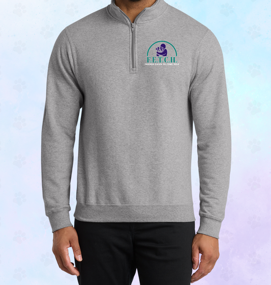 F.E.T.C.H. Logo-Unisex Quarter Zip Sweatshirt