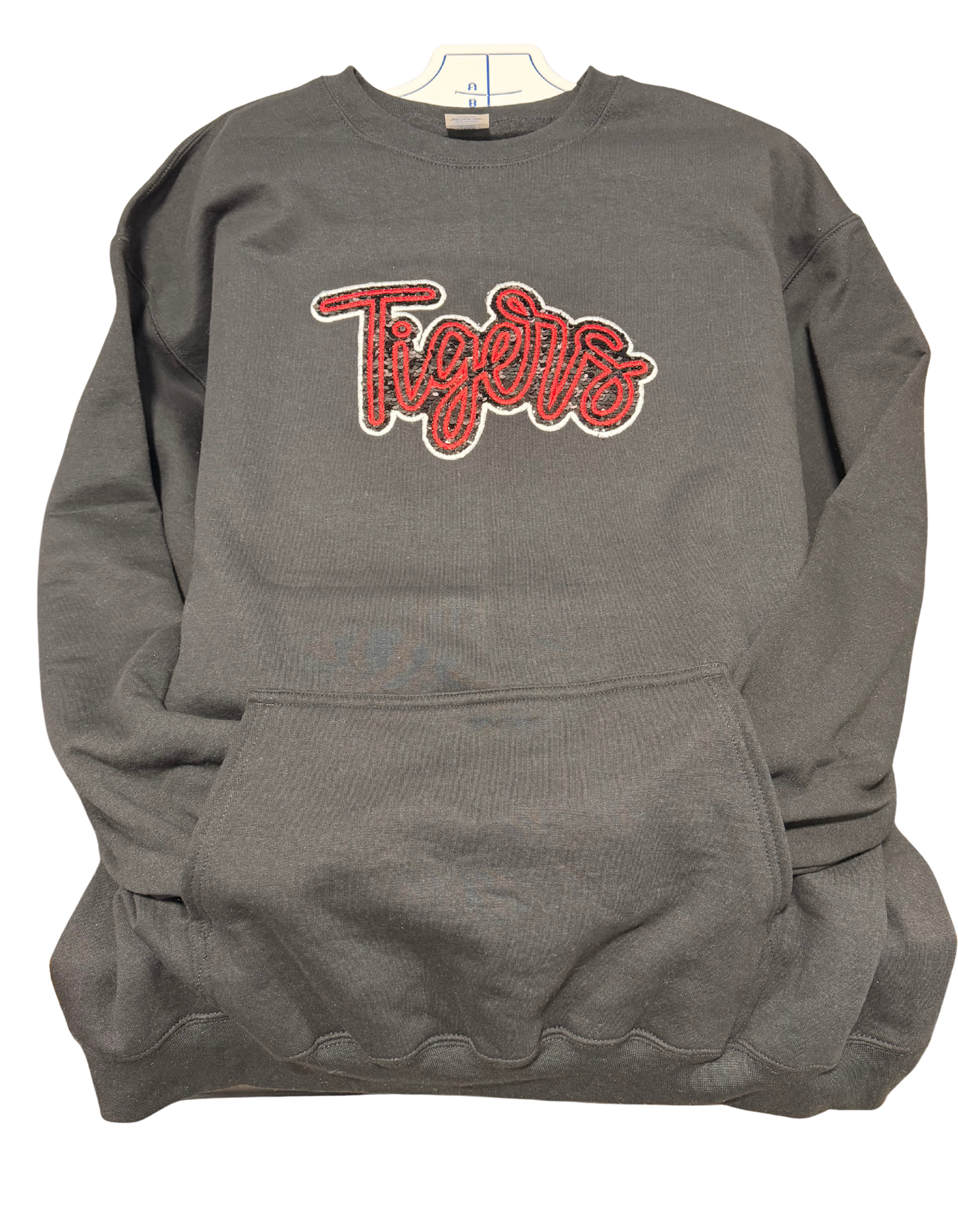 Tigers Double Sequin Applique Logo