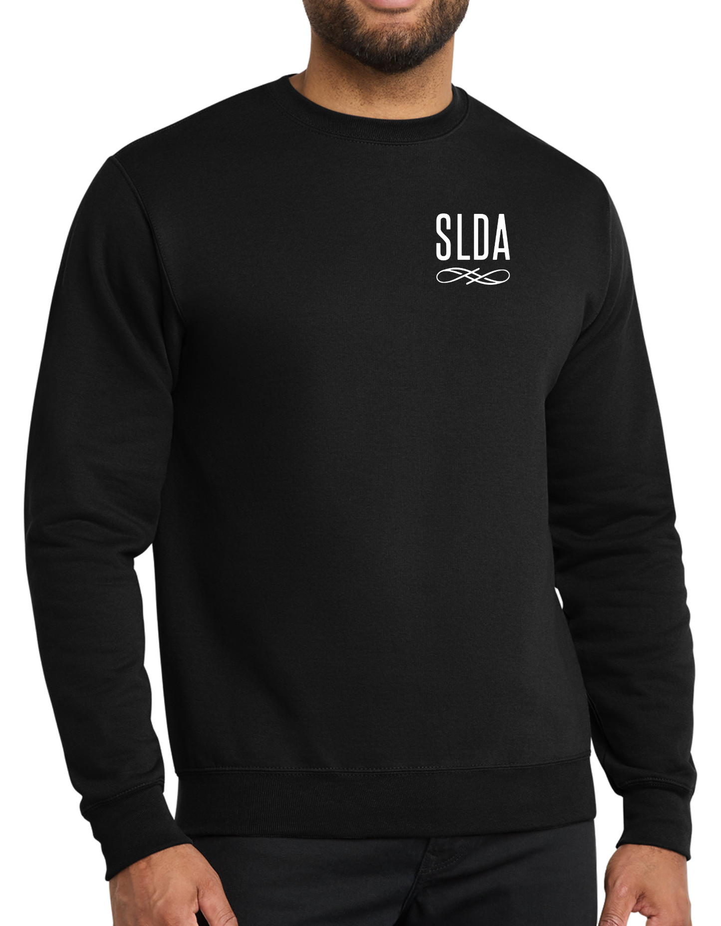 SLDA Black Unisex Crewneck Sweatshirt