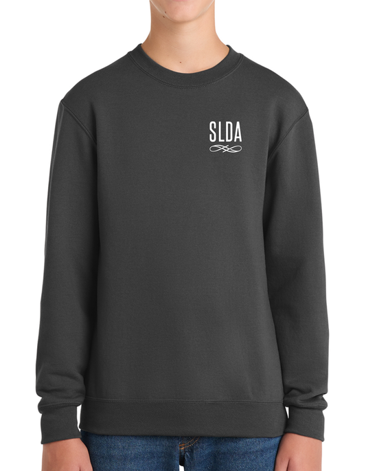 SLDA Charcoal YOUTH Crewneck Sweatshirt