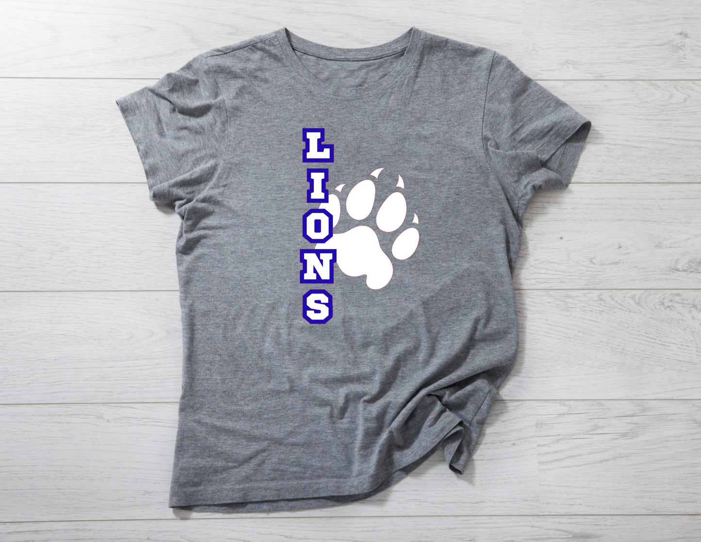 Vertical Lions and White Paw
