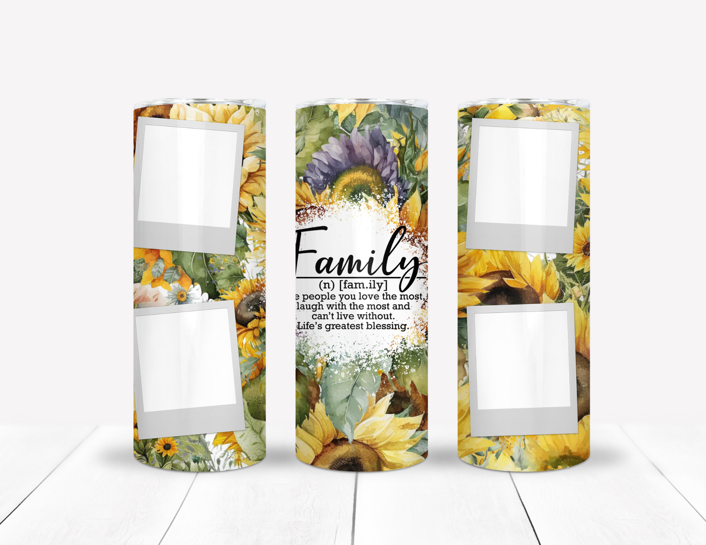 Sunflowers Custom Picture Tumbler