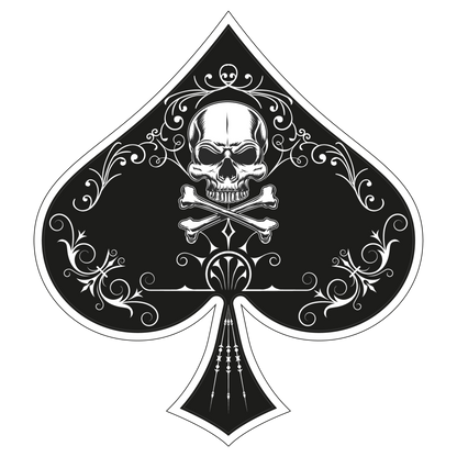 Skulls and Spades Front/Back Design