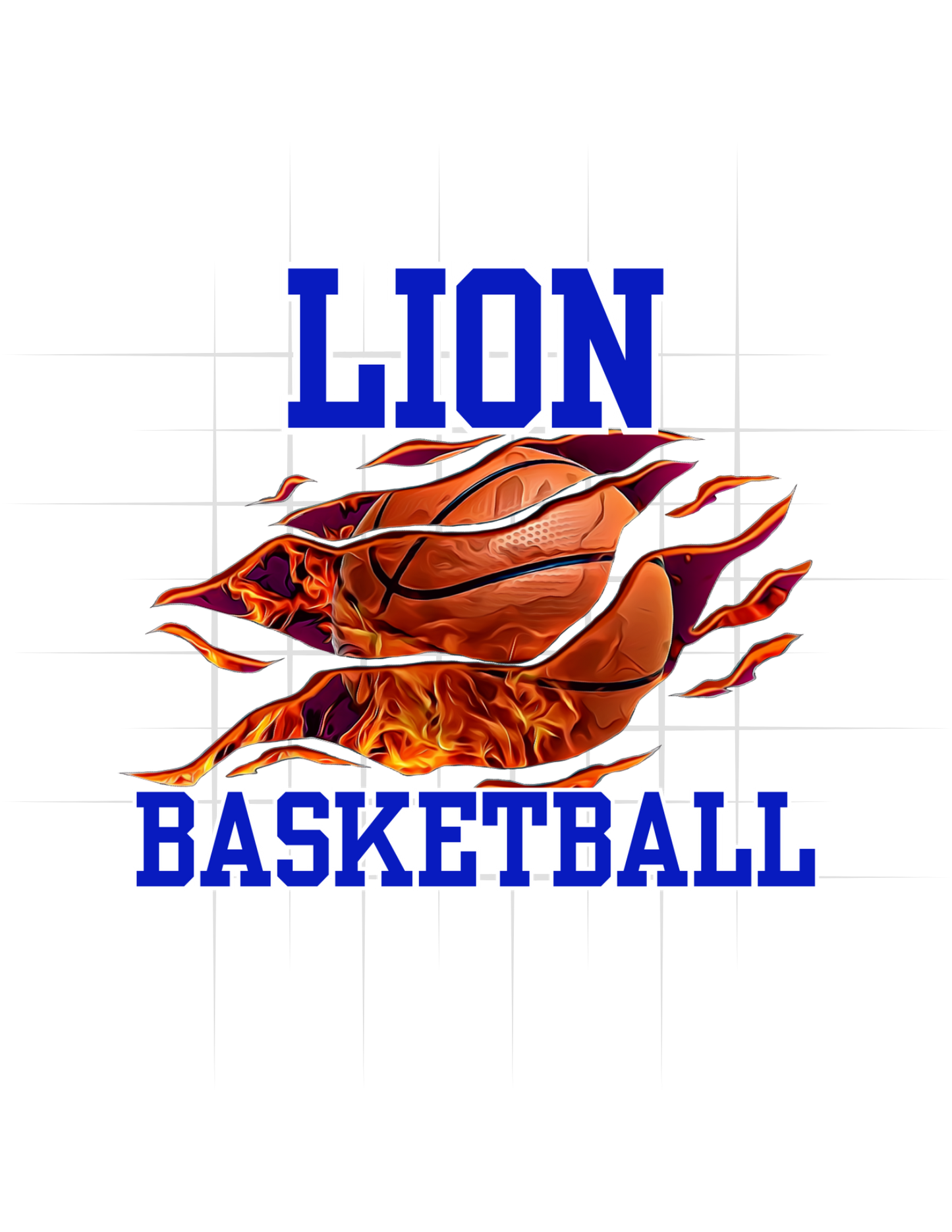 Lions Torn Basketball Tee