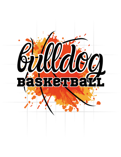 Bulldogs Splatter Basketball Tee