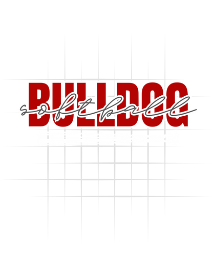 Bulldogs Softball Bat Logo Tee