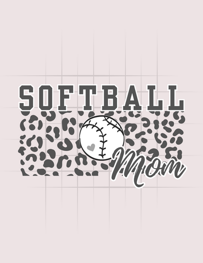Leopard Print And Softball Tee