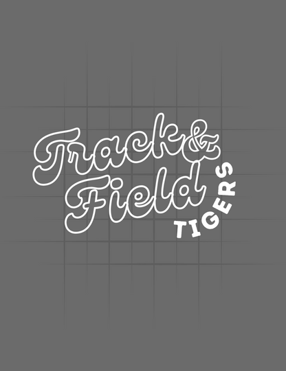 Tigers Outlined Track and Field Tee