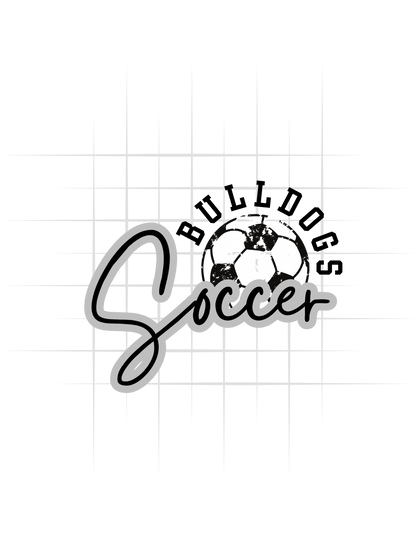 Bulldogs Soccer Ball Logo Tee