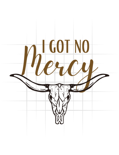 I Got No Mercy Tee With Sleeve Logo