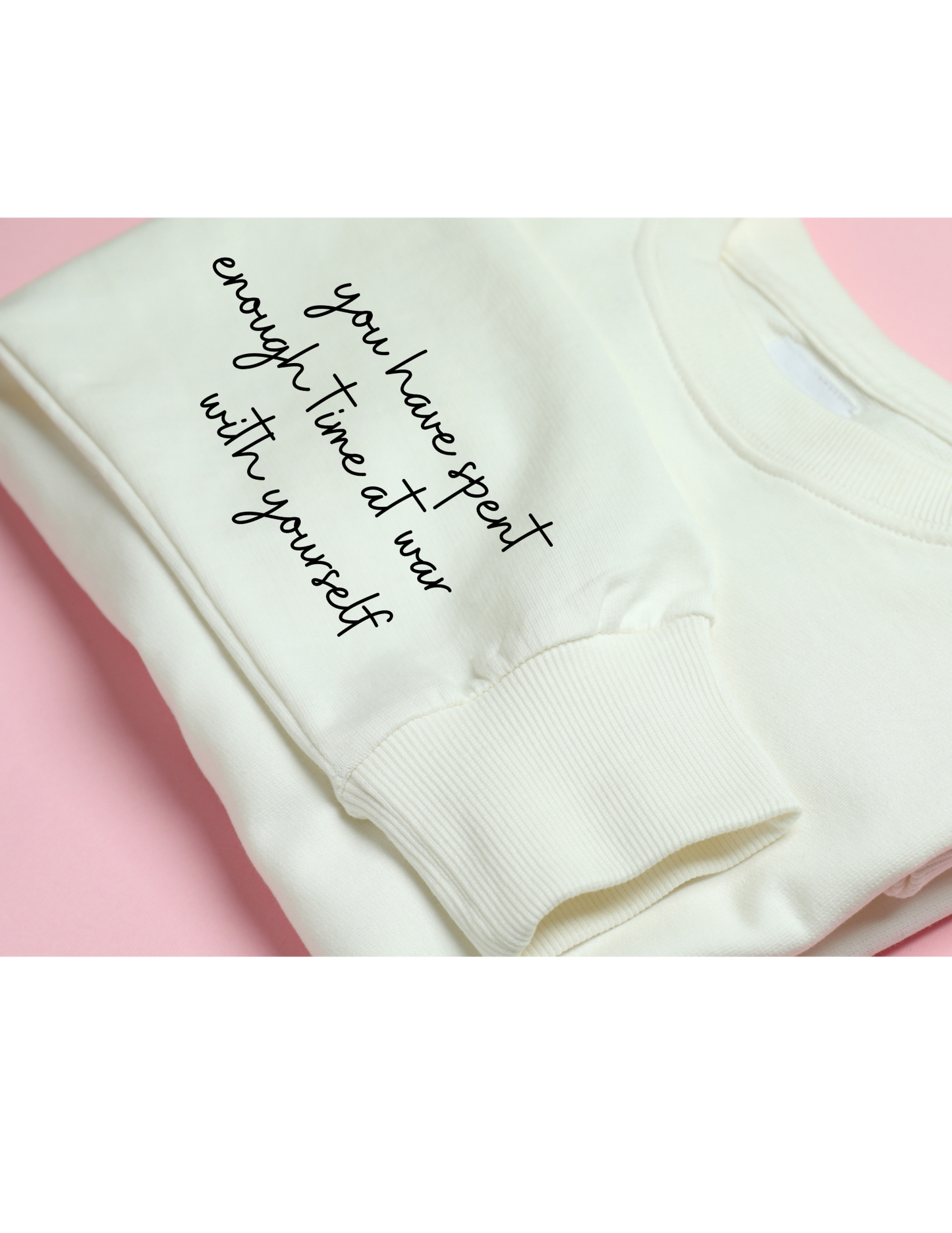 Just Breathe Black Logo Tee With Sleeve Logo