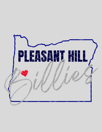 Heart Of Oregon Pleasant Hill Billies In Blue Logo!