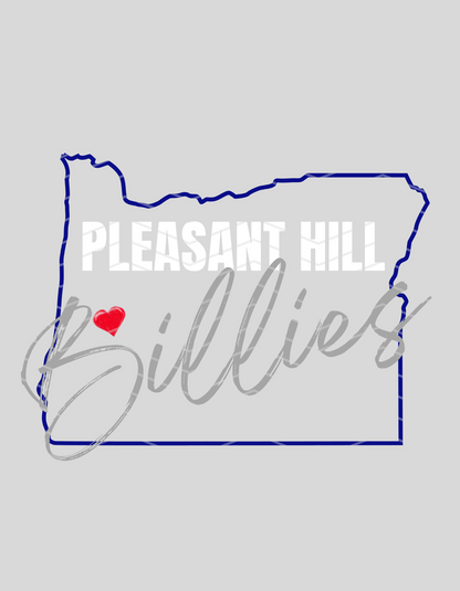 Heart Of Oregon Pleasant Hill Billies In White Logo!