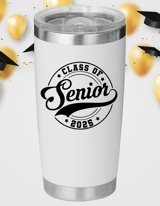 Laser Engraved Graduation 2025 Tumbler-2