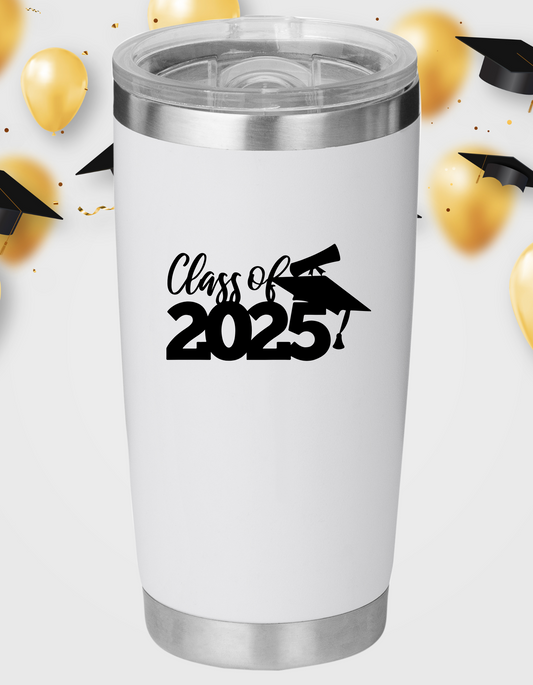 Laser Engraved Graduation 2025 Tumbler-3