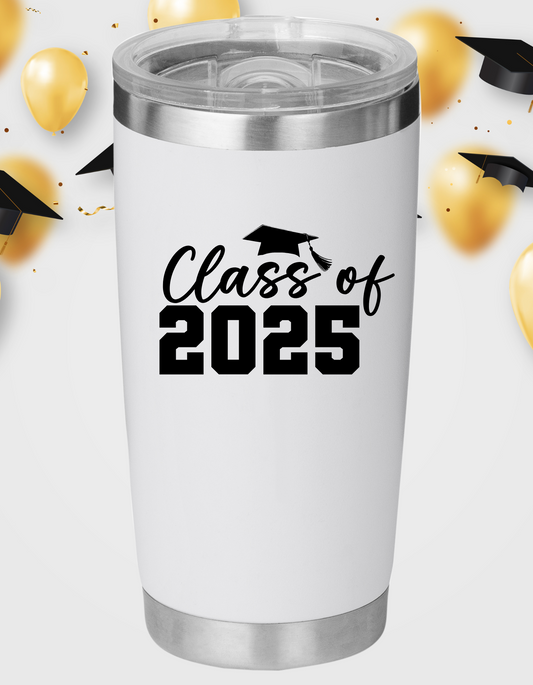 Laser Engraved Graduation 2025 Tumbler-7