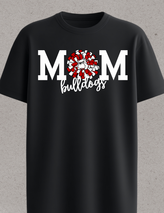 Bulldogs Cheer Mom Logo White