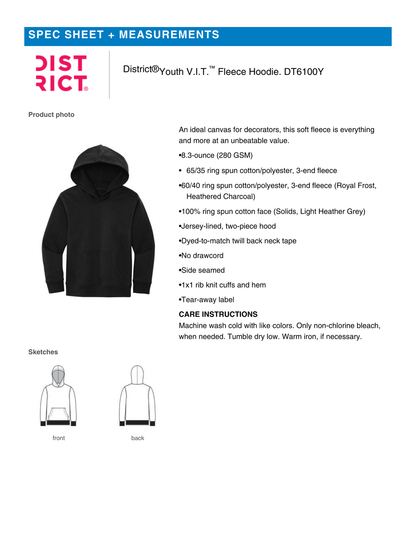 Creswell Mat Club YOUTH Hooded Sweatshirt