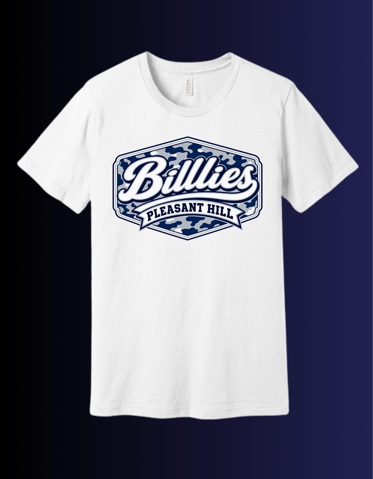 Pleasant Hill Billies Camo Badge Logo