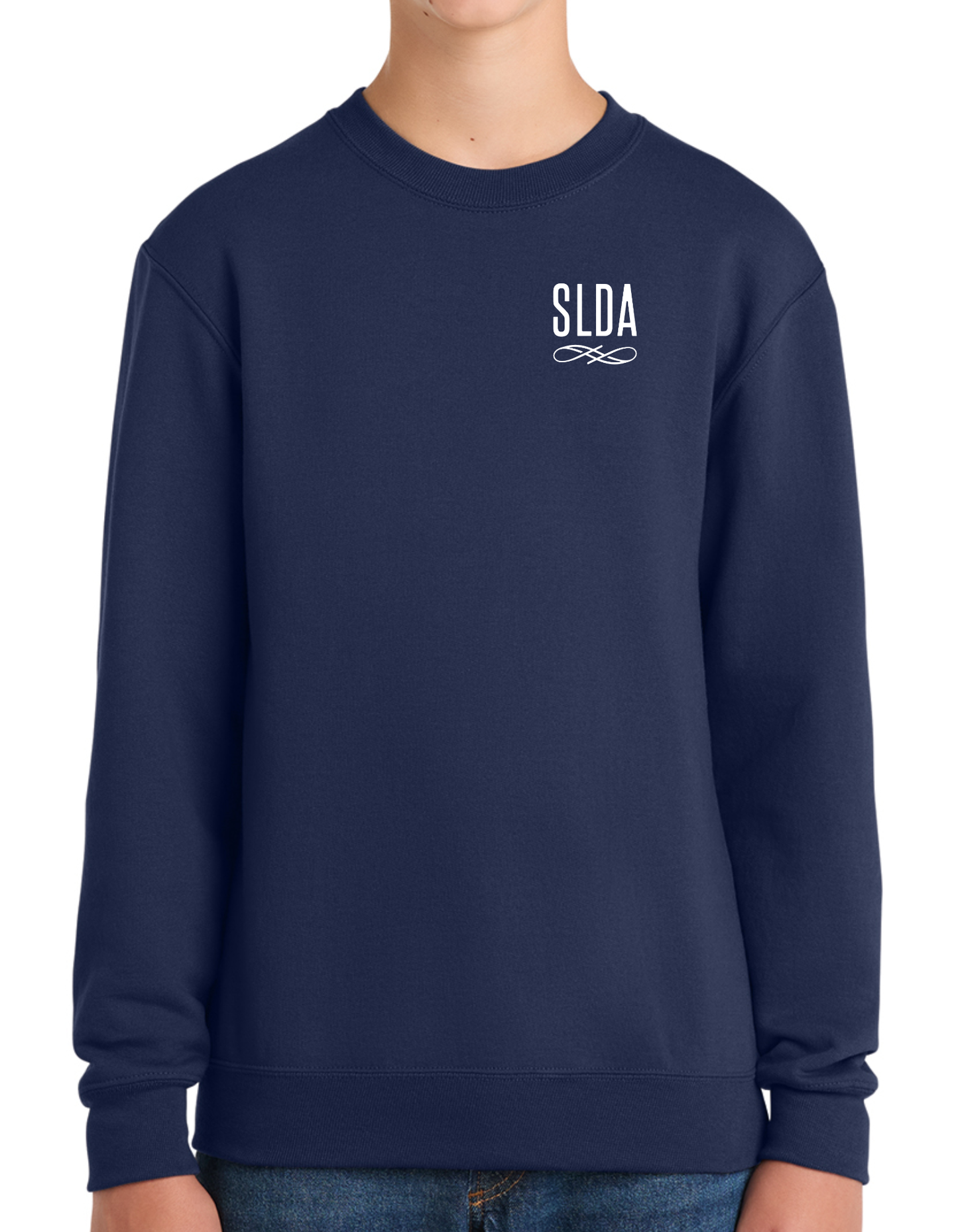 SLDA Navy Blue YOUTH Crewneck Sweatshirt
