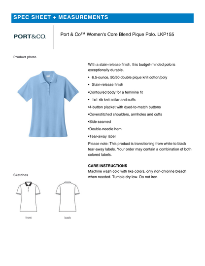 F.E.T.C.H. Logo-Womens Polo