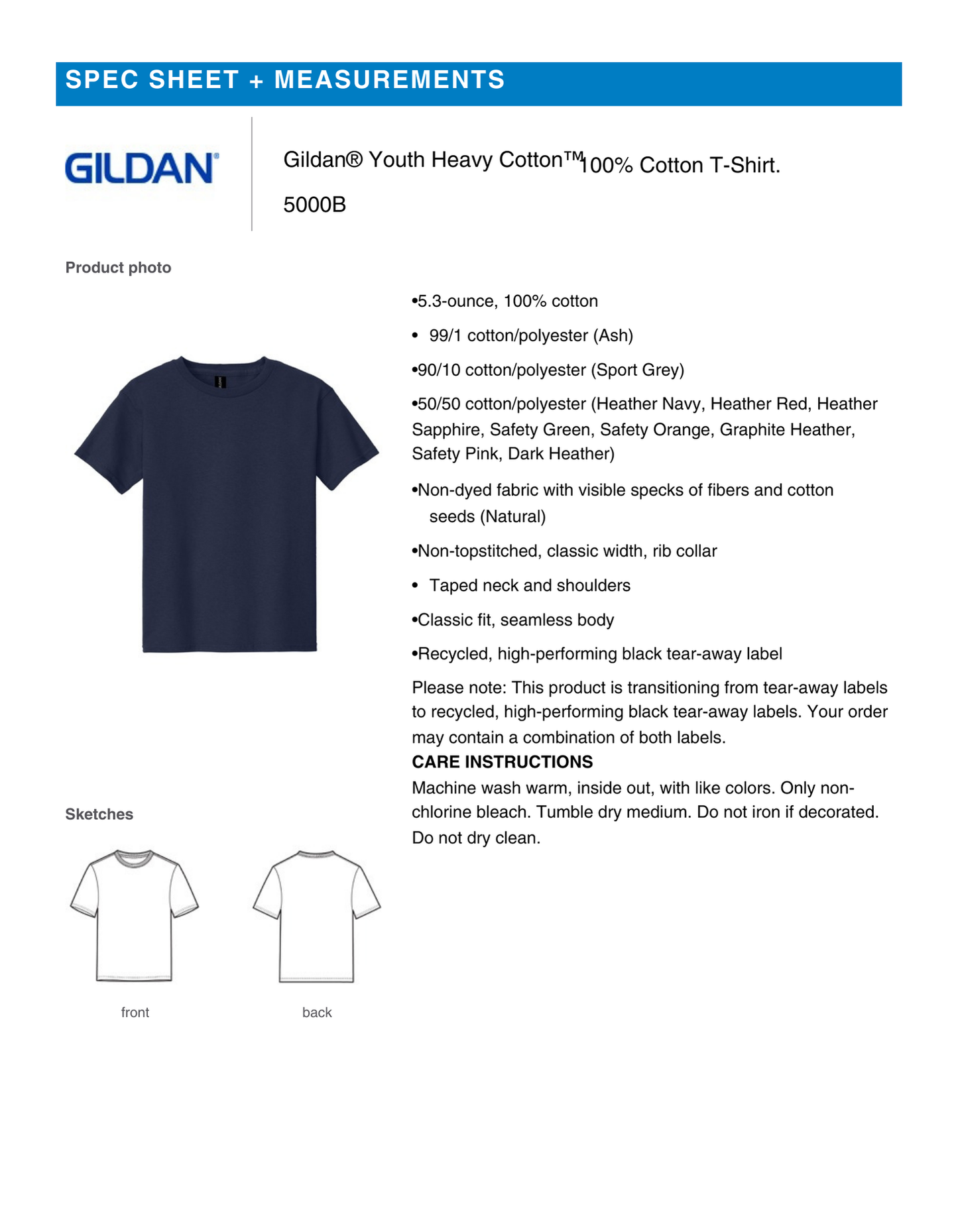 SLDA YOUTH Navy Unisex Tee