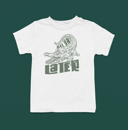 See Ya Later Alligator In Green Logo