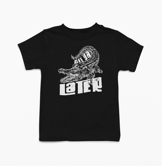 See Ya Later Alligator White Logo