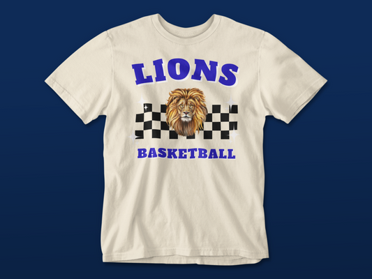 Retro Lions Basketball Tee