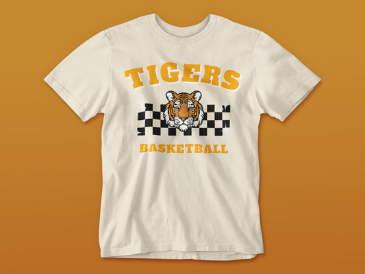 Retro Tigers Basketball Tee