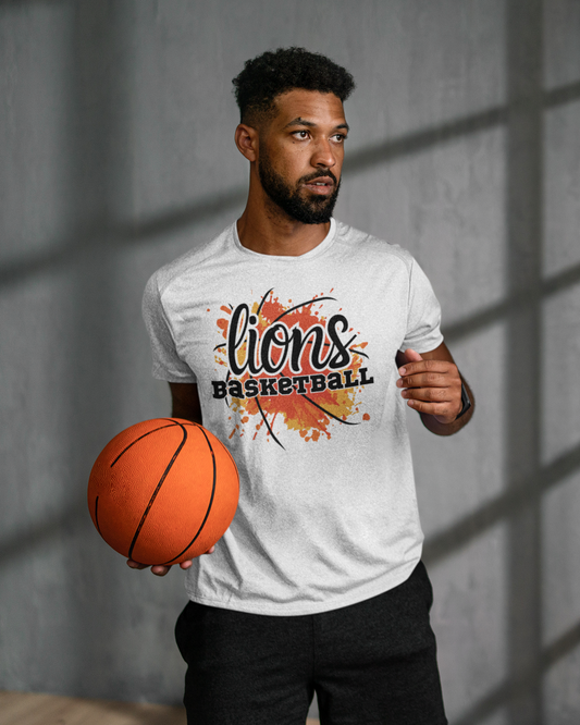 Lions Splatter Basketball Tee
