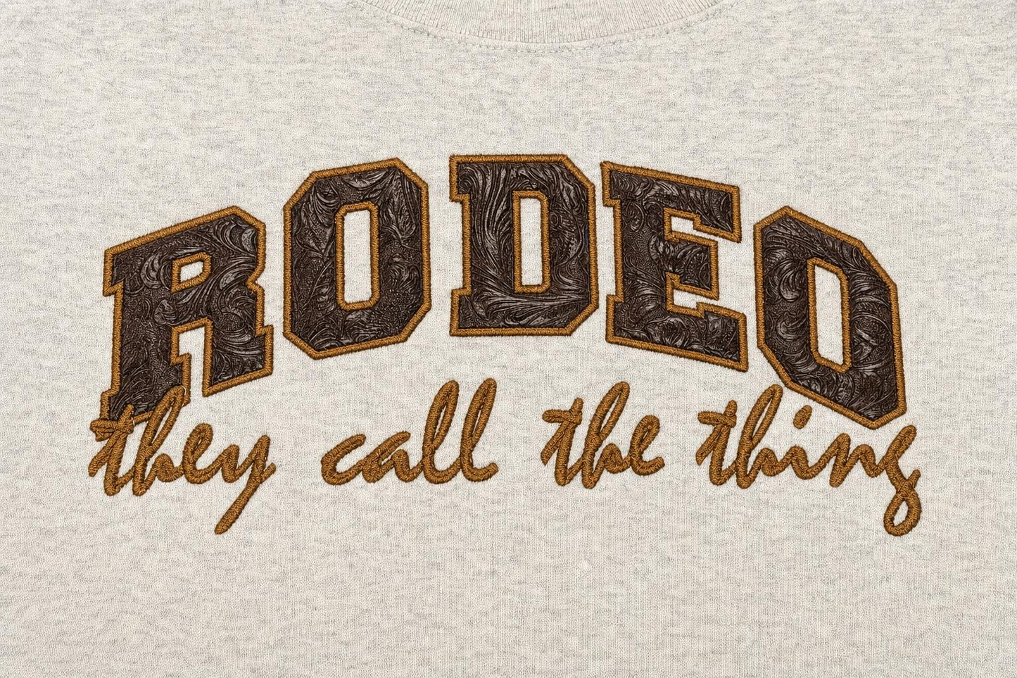 RODEO- Embroidered Applique Sweatshirt