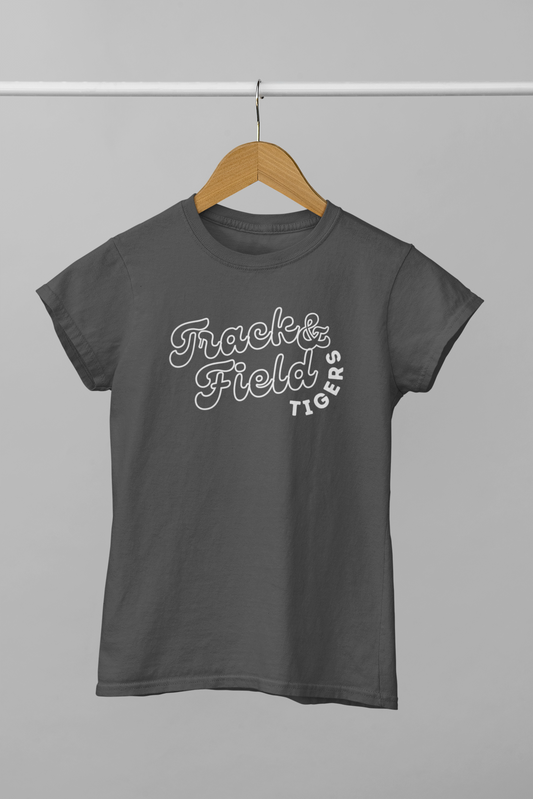 Tigers Outlined Track and Field Tee