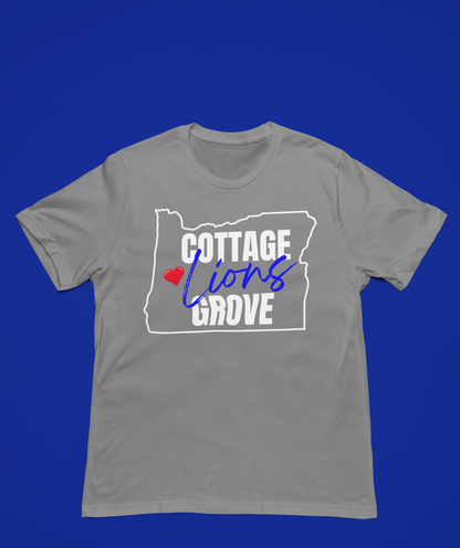 Heart Of Oregon Cottage Grove Lions In Blue Logo!