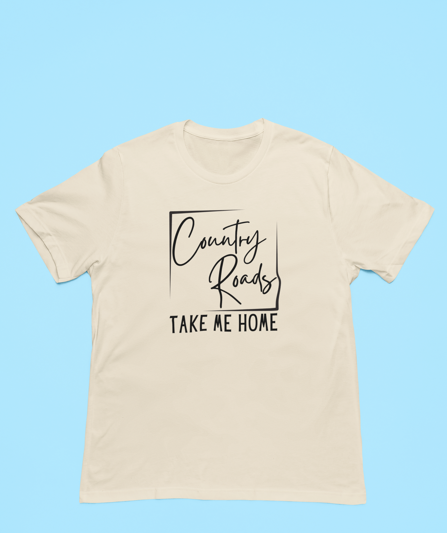 Country Roads Take Me Home Black Logo
