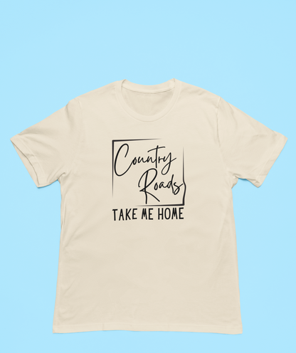 Country Roads Take Me Home Black Logo