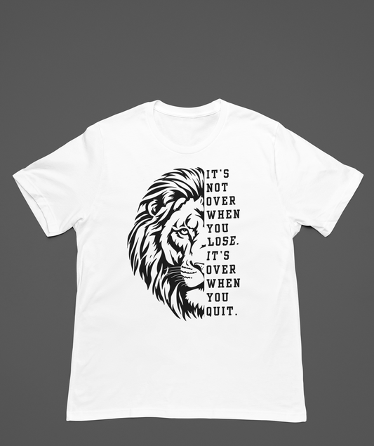 It's Not Over Lions Tee In Black