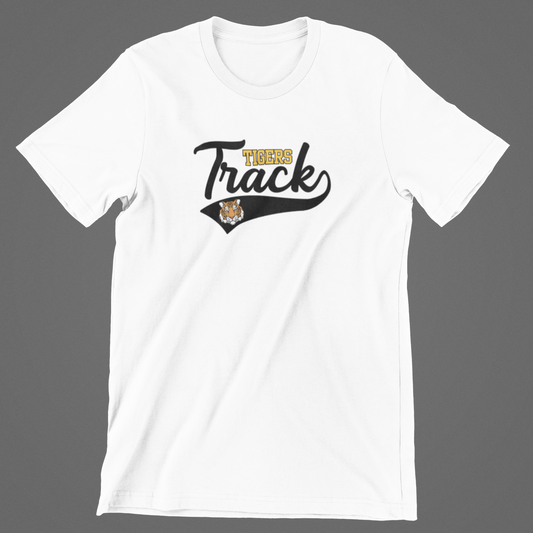 Tigers Track Swoosh & Mascot Logo Tee