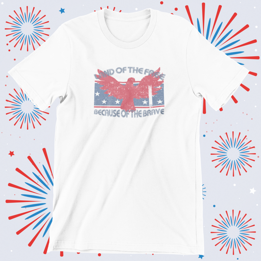 Land Of The Free Retro Logo