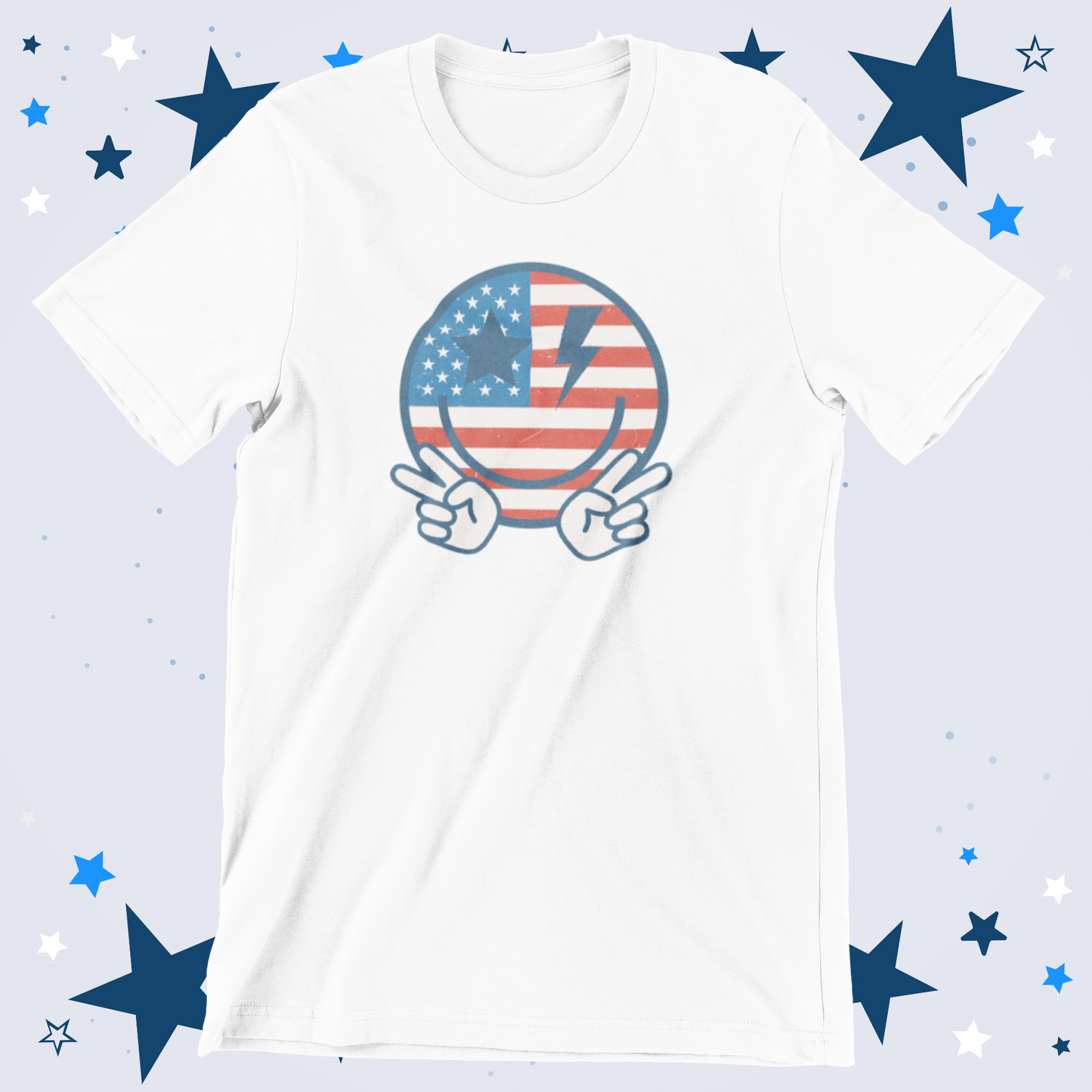 Vintage Smiley Flag Logo