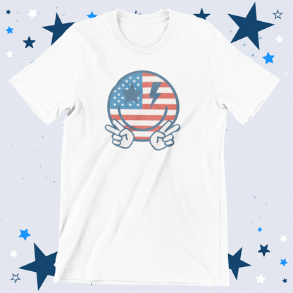 Vintage Smiley Flag Logo